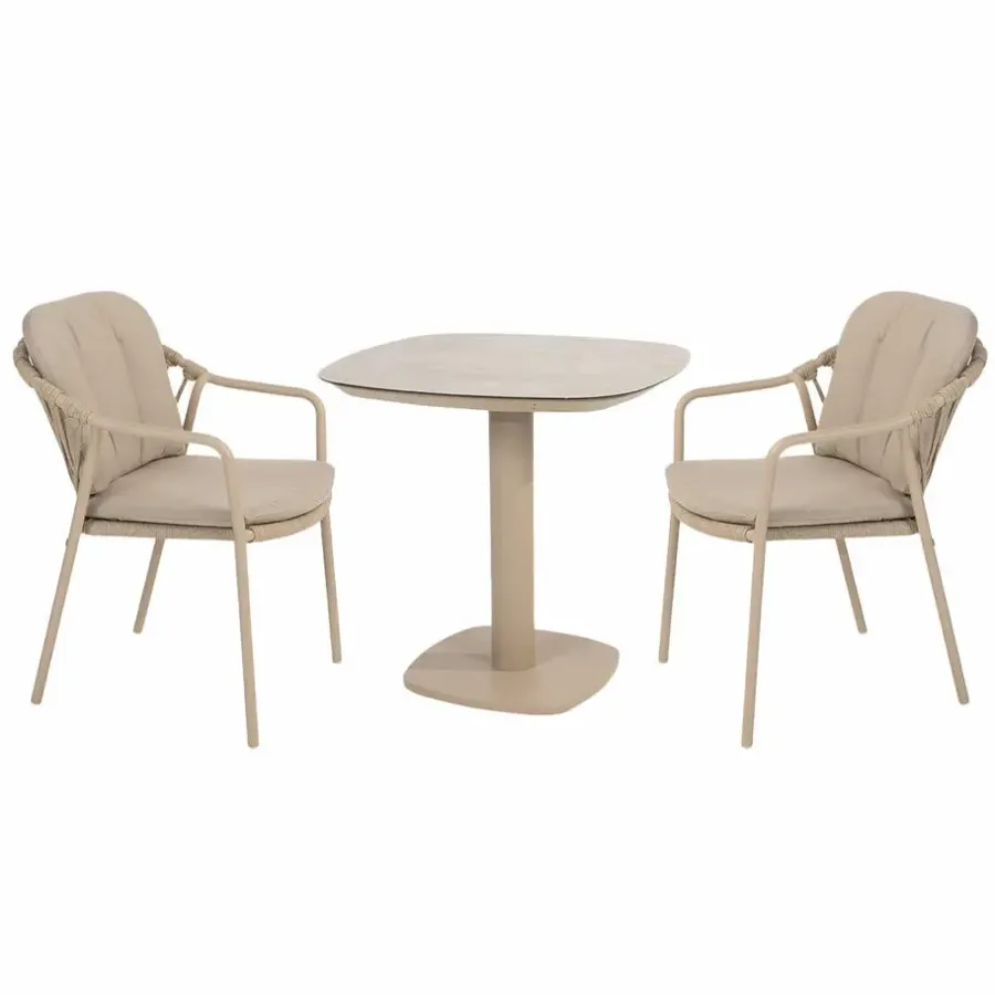Taste by 4-Seasons Outdoor 4 Seasons Manitoba bistro tuinset 3-delig Manolo tuintafel - latte