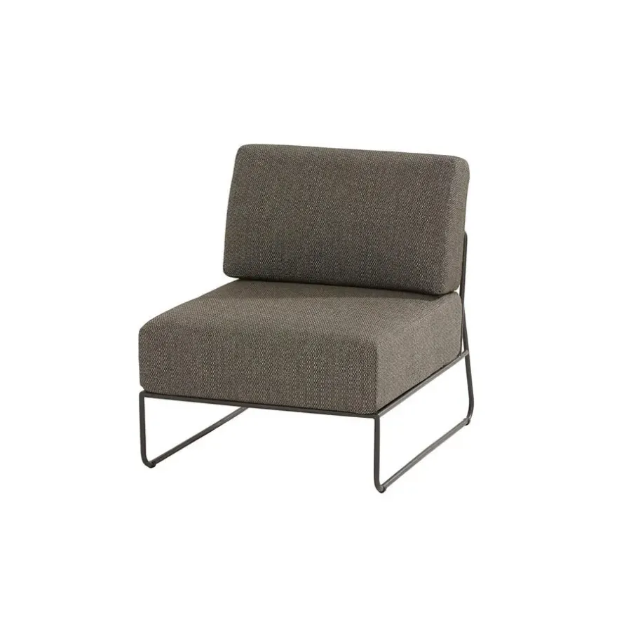 Loungeset Elementen-4 Seasons Outdoor Coast midden element - donker grijs