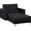 Loveseats-Beliani ABERDEEN - Chaise longue - Grijs - Symmetrisch - Polyester