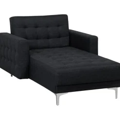 Loveseats-Beliani ABERDEEN - Chaise longue - Grijs - Symmetrisch - Polyester