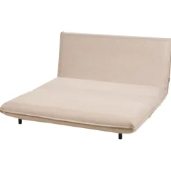 Slaapbanken|Slaapbanken-Leen Bakker ABISKO - Slaapbank 2-zits - Beige - Kunstlinnen