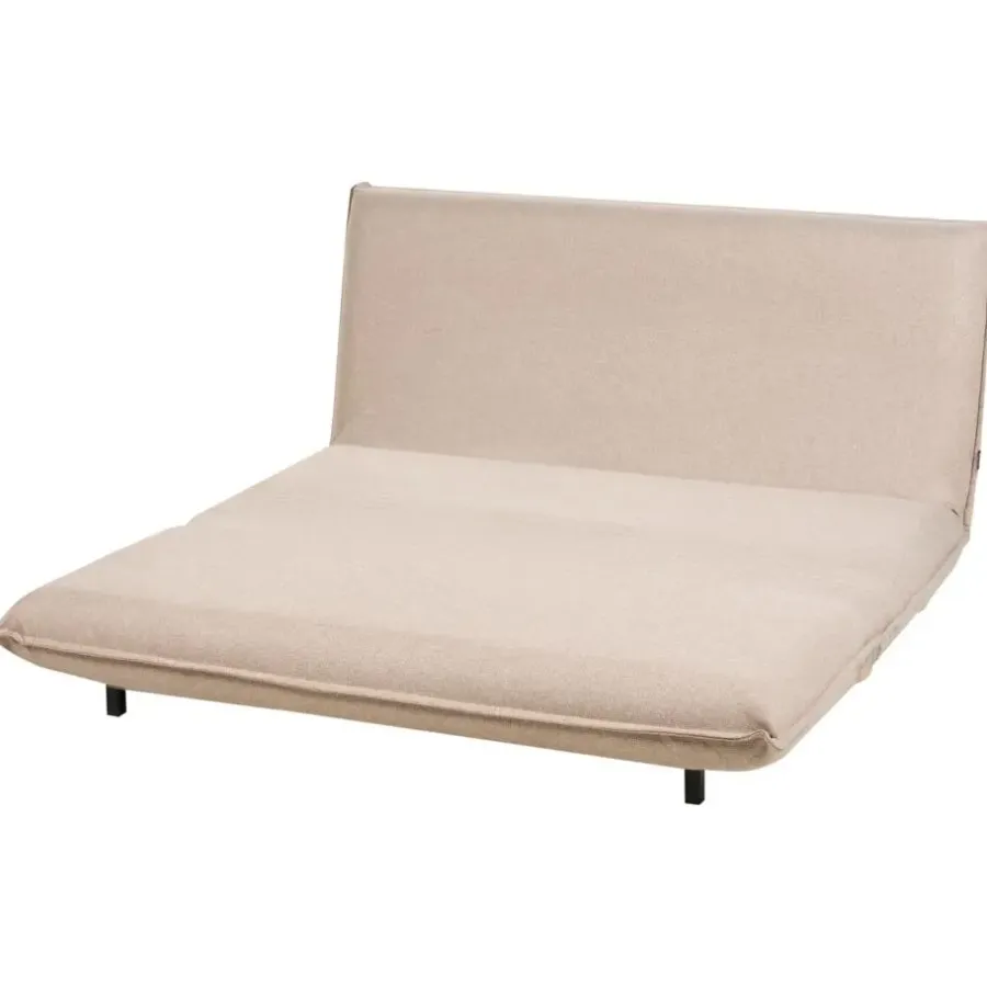 Slaapbanken|Slaapbanken-Leen Bakker ABISKO - Slaapbank 2-zits - Beige - Kunstlinnen