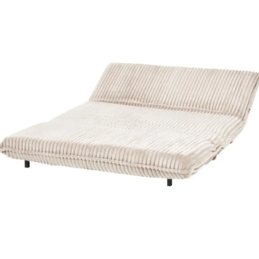 Leen Bakker ABISKO - Slaapbank 2-zits - Gebroken wit - Corduroy
