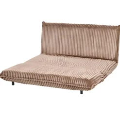 Slaapbanken|Slaapbanken-Leen Bakker ABISKO - Slaapbank 2-zits - Lichtbruin - Corduroy