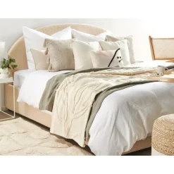 Plaids-Beliani ACACIA - Plaid - Beige - 130 x 160 cm - Katoen
