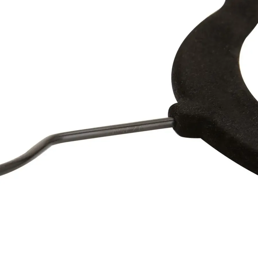 Merkloos ACAZA - 50 Anti-slip kleerhangers - Zwarte haak