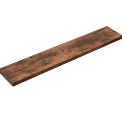 Wandplanken-Merkloos ACAZA Boekenplank van 140 cm lang - industrieel Design - Vintage bruin