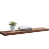Wandplanken-Merkloos ACAZA Boekenplank van 100 cm lang - industrieel Design - Vintage bruin