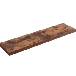 Wandplanken-Merkloos ACAZA Boekenplank van 100 cm lang - industrieel Design - Vintage bruin