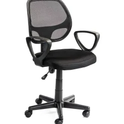 Merkloos ACAZA Bureaustoel Buritos - Solide, Verstelbaar en Ergonomisch - Zwart