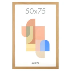 Fotolijsten-Merkloos ACAZA Fotokader - Fotolijst - 50x75 cm - MDF hout - Warme Eik
