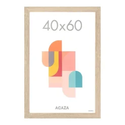 Merkloos ACAZA Fotokader - Fotolijst - 40x60 cm - MDF hout - Lichte Eik kleur