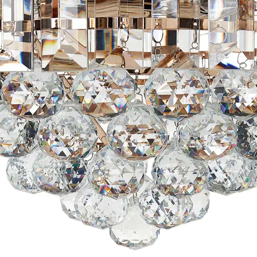 Beliani ACHEIRO - Kroonluchter - Goud - ⌀ 49 cm - Kristal