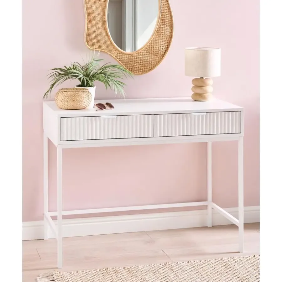 Leen Bakker ADELAIDE - Sidetable - Wit - MDF