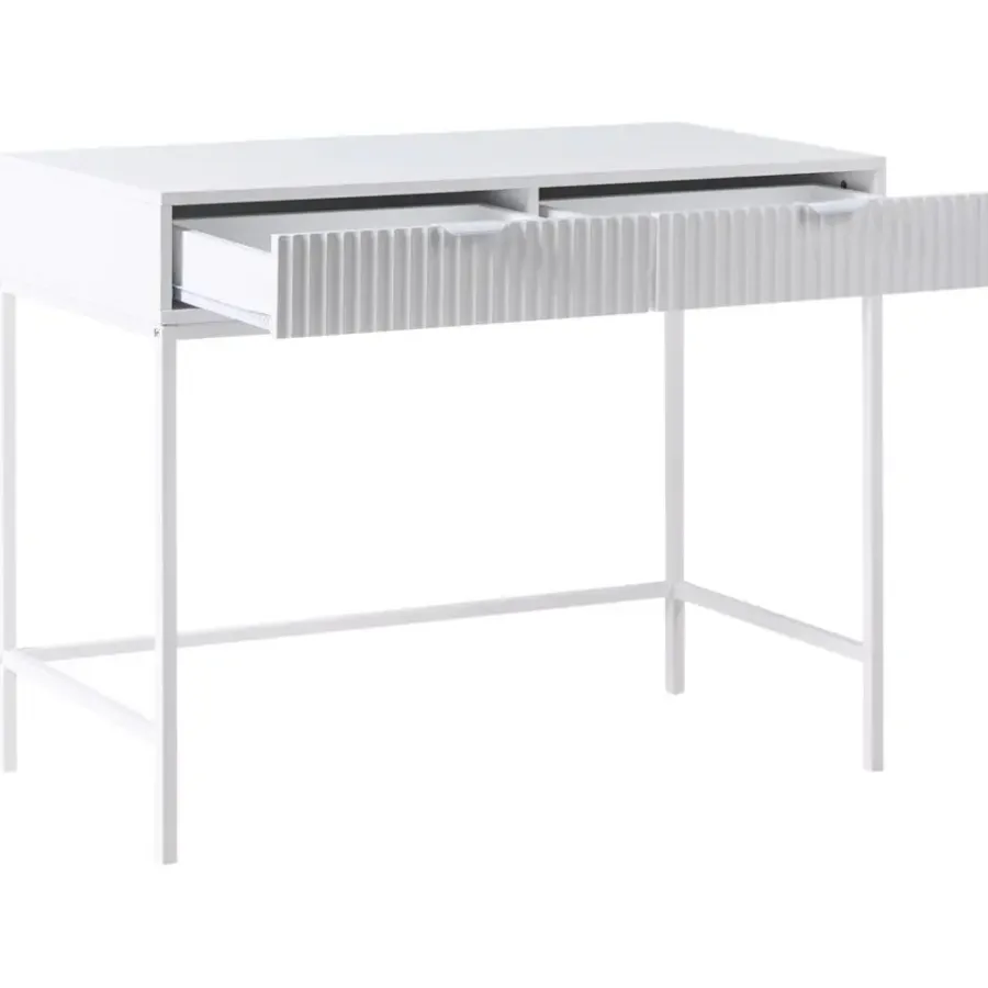 Leen Bakker ADELAIDE - Sidetable - Wit - MDF