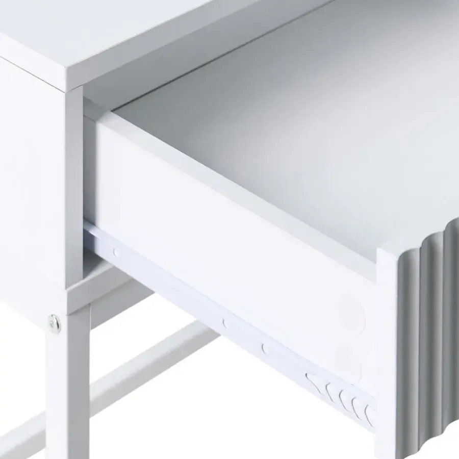 Leen Bakker ADELAIDE - Sidetable - Wit - MDF