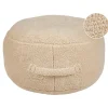 Leen Bakker ADLANA - Poef - Beige - Stof