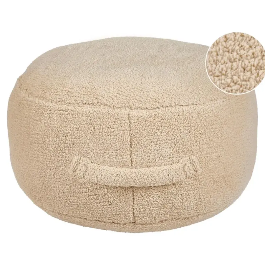 Leen Bakker ADLANA - Poef - Beige - Stof