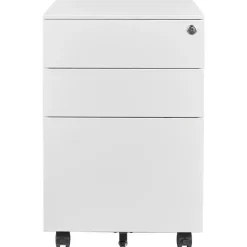 Ladeblokken-Euroseats Afsluitbaar ladeblok / bureaukast 39x60 cm - 3 lades - Wit
