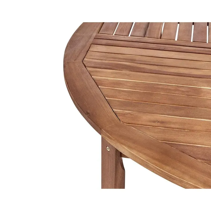Tuinsets-Beliani AGELLO/TOLVE - Tuinset voor 6 - Lichthout - Acaciahout