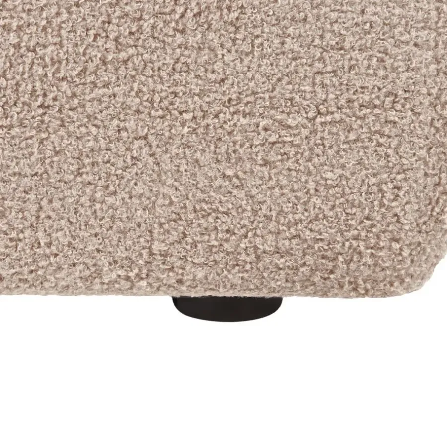 Beliani AGERUP - Fauteuil - Beige - Bouclé
