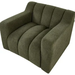Beliani AGERUP - Fauteuil - Donkergroen - Bouclé