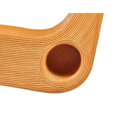 Beliani AIROLE - Ligstoel - Lichthout - Rotan