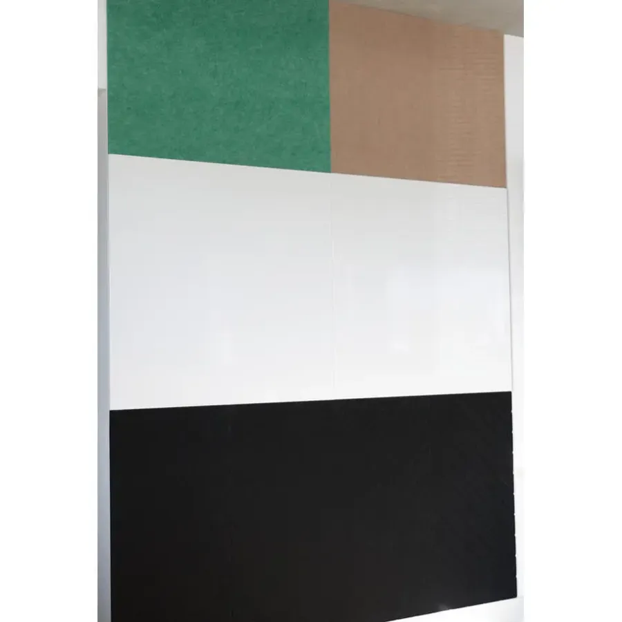 Wandpanelen-IVOL Akoestisch wandpaneel PET-vilt - 100x100 cm - Grijs