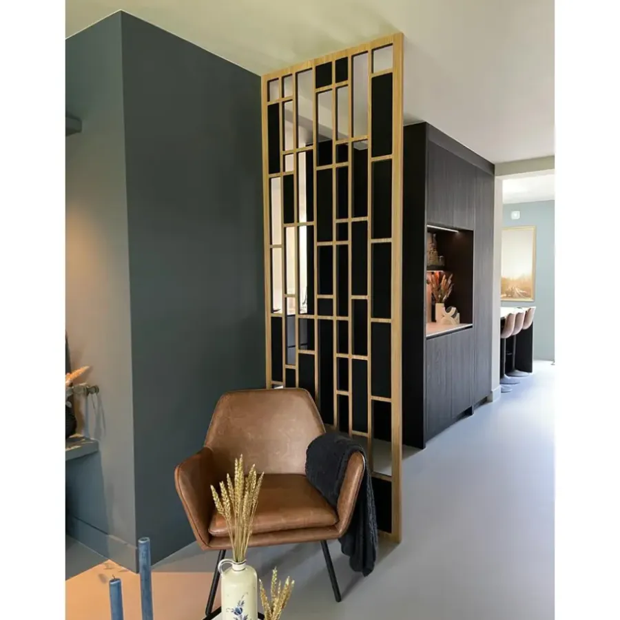 Wandpanelen-IVOL Akoestisch wandpaneel PET-vilt - 100x100 cm - Zwart