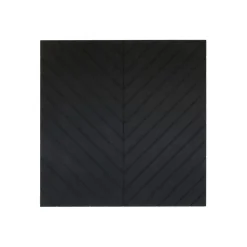 Wandpanelen-IVOL Akoestisch wandpaneel PET-vilt - 100x100cm - Visgraat motief Zwart