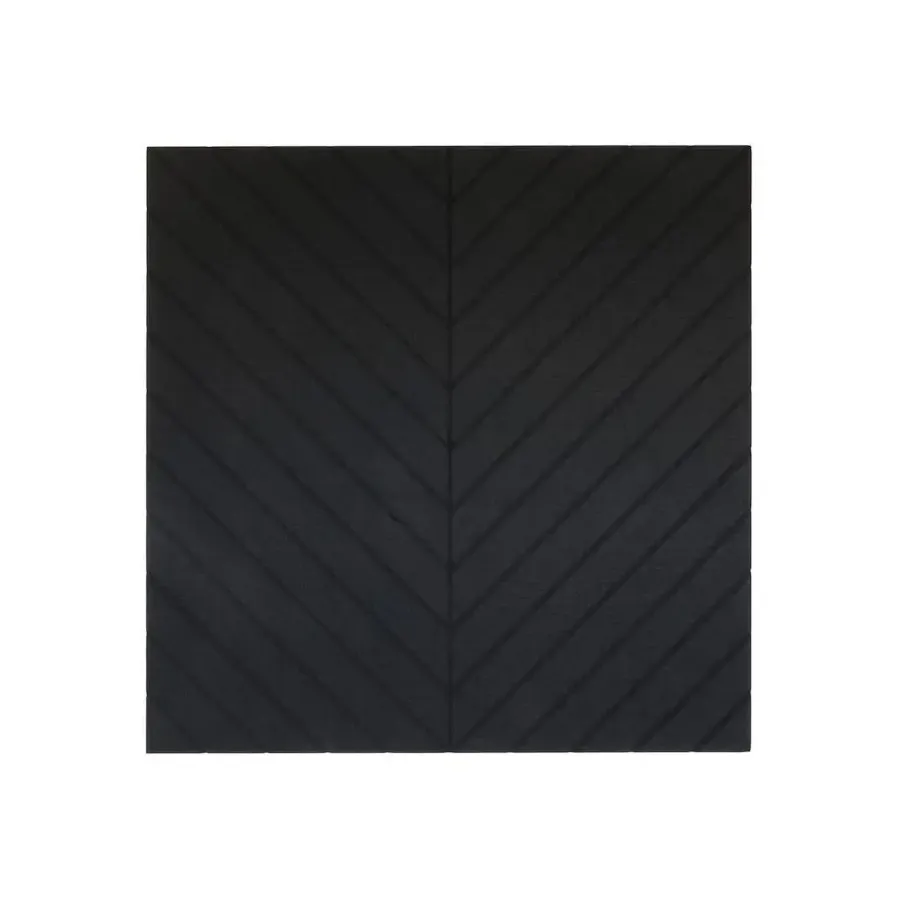 Wandpanelen-IVOL Akoestisch wandpaneel PET-vilt - 100x100cm - Visgraat motief Zwart