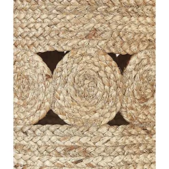 Opbergmanden-Beliani ALANG - Mand set van 2 - Natuurlijk - Jute
