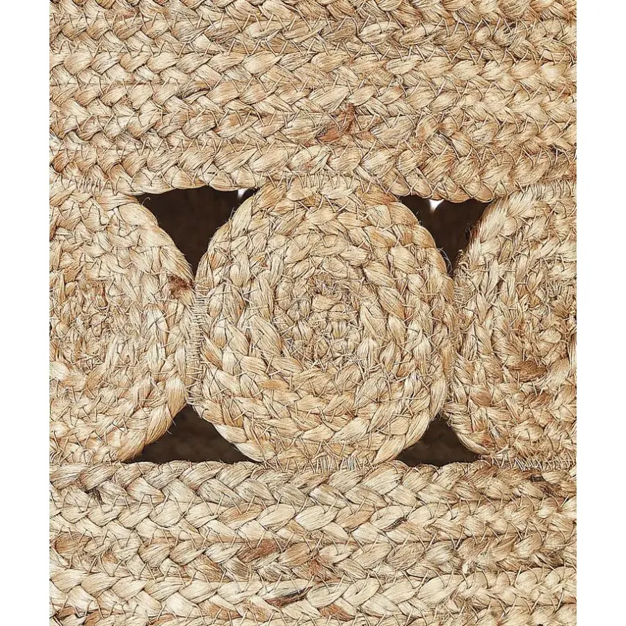 Opbergmanden-Beliani ALANG - Mand set van 2 - Natuurlijk - Jute