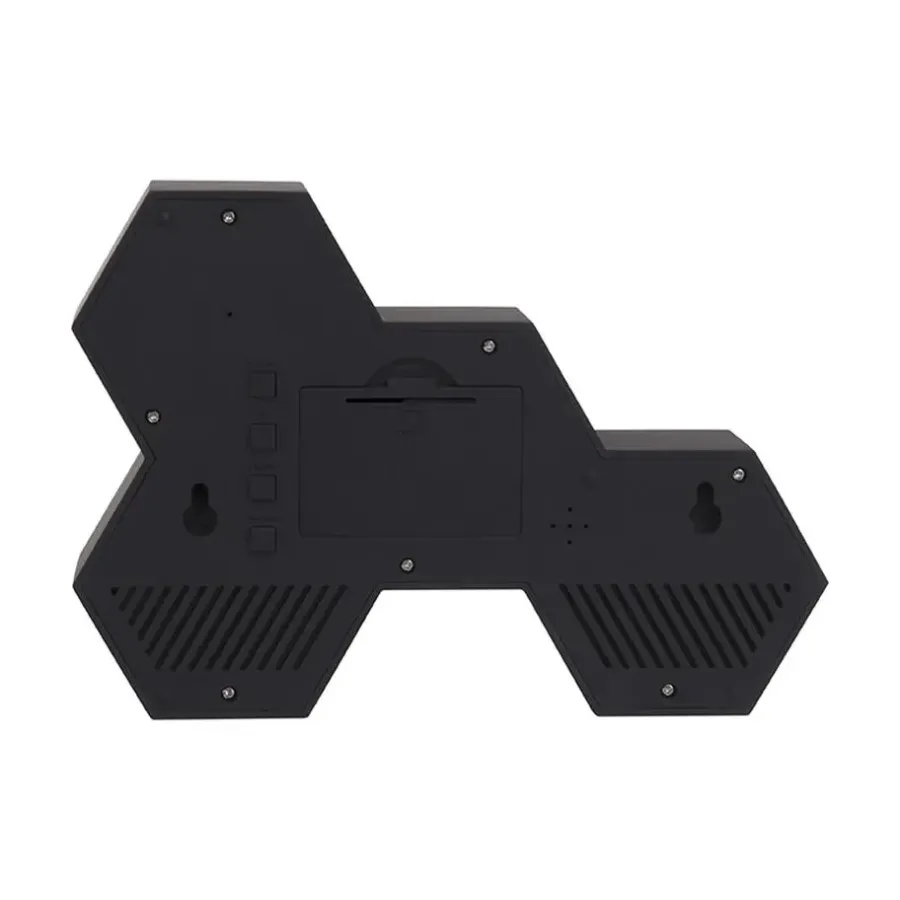 Klokken-Karlsson Alarm clock Six in the Mix rubberized black.