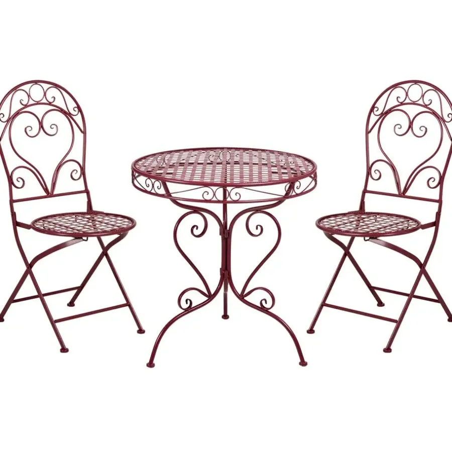 Leen Bakker ALBINIA - Bistroset voor 2 - Bordeaux - Metaal