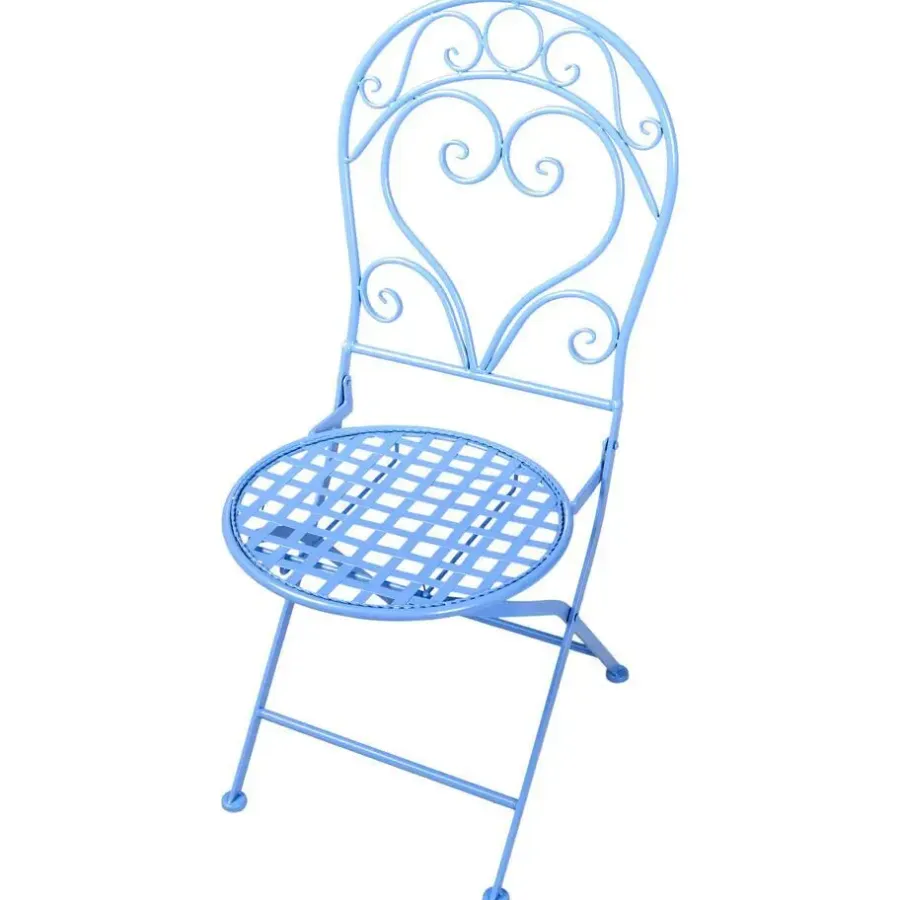 Leen Bakker ALBINIA - Bistroset voor 2 - Blauw - Metaal
