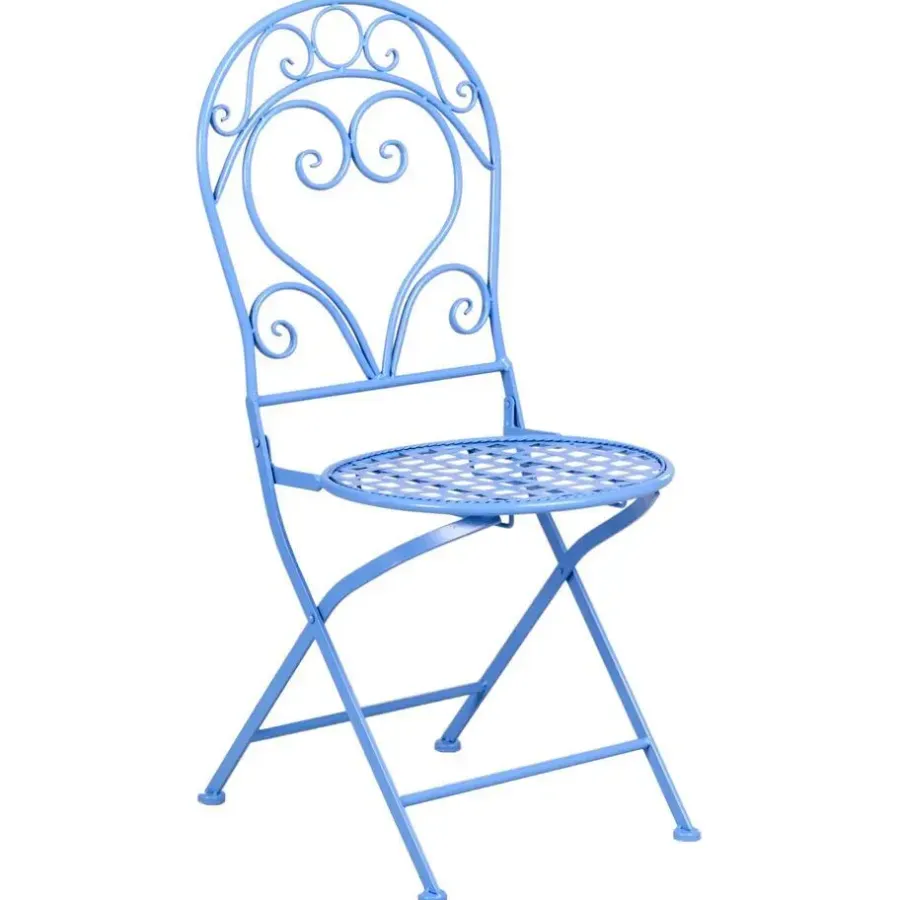 Leen Bakker ALBINIA - Bistroset voor 2 - Blauw - Metaal