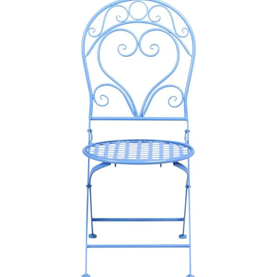 Leen Bakker ALBINIA - Bistroset voor 2 - Blauw - Metaal
