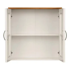 Loft24 Alby - Wandkast met 2 deuren van grenen in wit