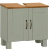 Dorel Home Alby - Wastafelonderkast 60 cm met 2 deuren in groen