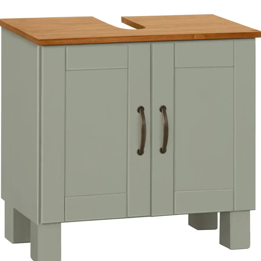 Dorel Home Alby - Wastafelonderkast 60 cm met 2 deuren in groen