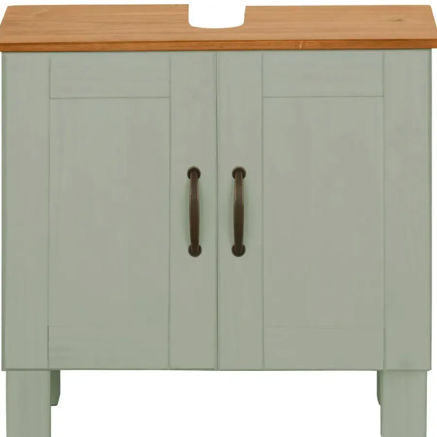 Dorel Home Alby - Wastafelonderkast 60 cm met 2 deuren in groen