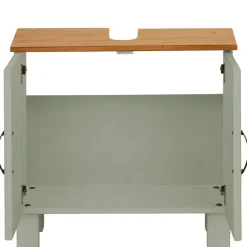 Dorel Home Alby - Wastafelonderkast 60 cm met 2 deuren in groen