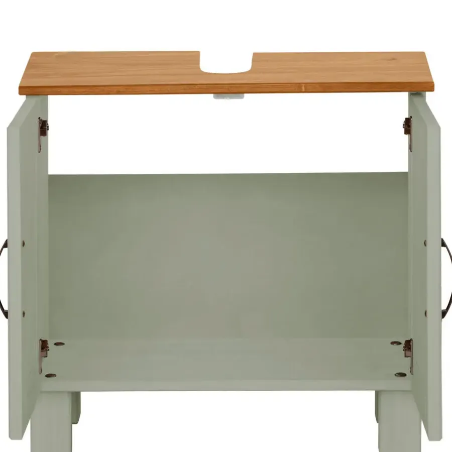Dorel Home Alby - Wastafelonderkast 60 cm met 2 deuren in groen