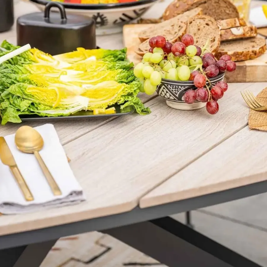 Garden Impressions Aleria tuinset 7-delig - Tulli triangle tafel 170 cm