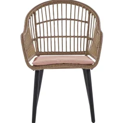 Tuinsets-Beliani ALIANO - Tuinset 6 personen - Natuurlijk - PE rotan