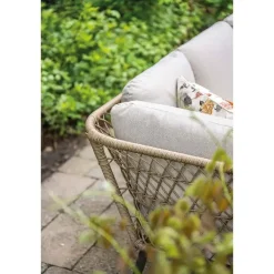 Loungesets-Garden Impressions Allasio lounge-dining hoekset - 5-dlg. - c.black - desert sand - VW