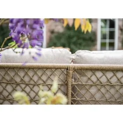 Loungesets-Garden Impressions Allasio lounge-dining hoekset - 5-dlg. - c.black - desert sand - VW