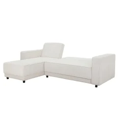 Dorel Home Allie - 3-zits hoekslaapbank in crèmekleurige stof