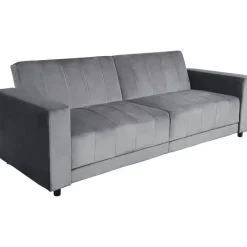 Dorel Home Allie II - Slaapbank 3-zits in antraciet fluweel